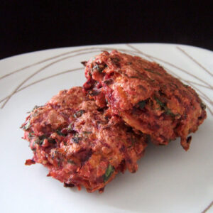 Beet and carrot burger