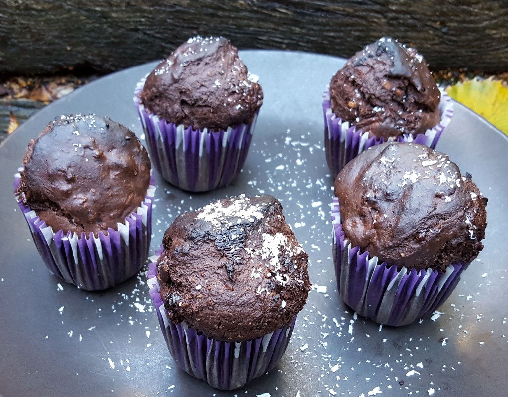 Beetroot and chocolate muffin