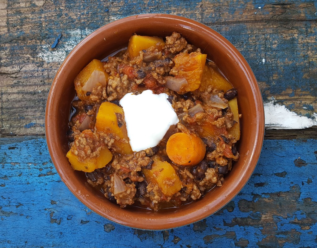 Chipotle chilli with squash