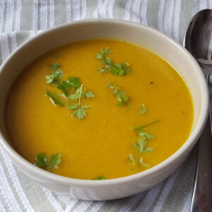 Curried cauliflower and squash soup