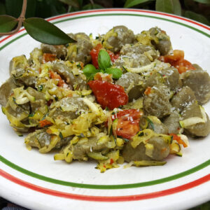 Gnocchi with courgette