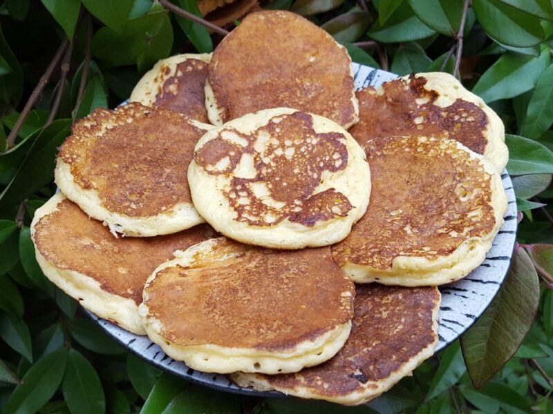 Quark and almond pancakes