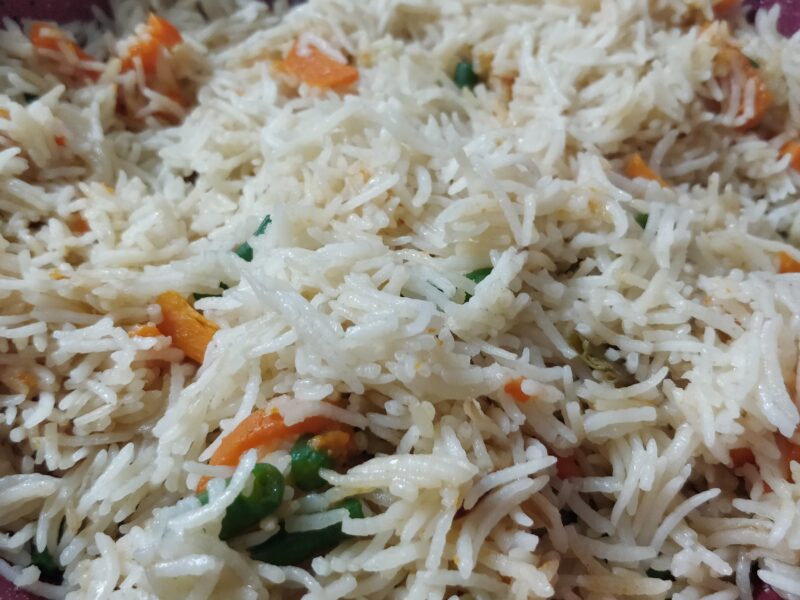 Easy vegetable briyani