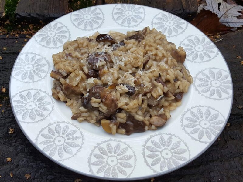 Shiitake mushroom and chestnut risotto