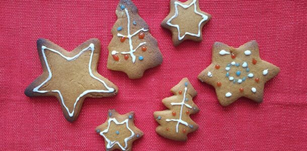 Vegan gingerbread biscuits