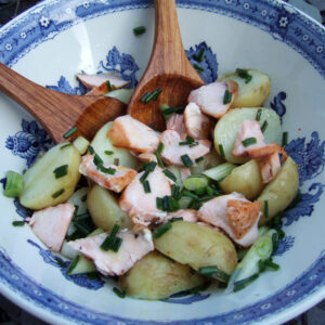 Salmon and new potato salad