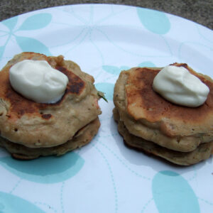 Smoked salmon and kefir pancakes