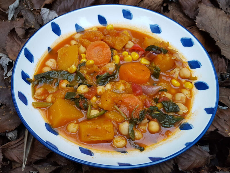 Squash & chickpea chili