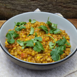 Mung bean and coconut curry