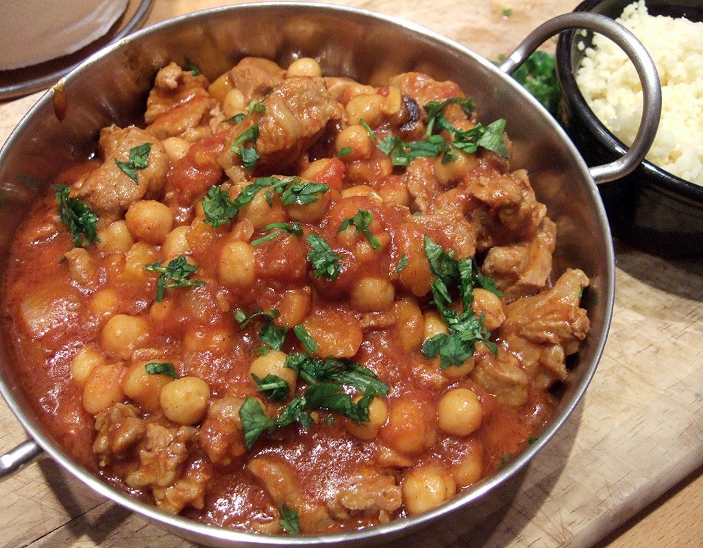 Lamb and chickpea tagine