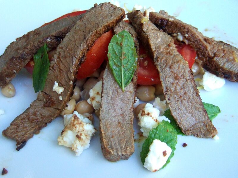 Moroccan steak salad