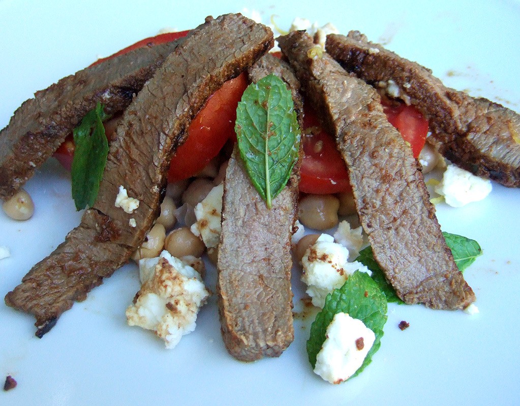 Moroccan steak salad