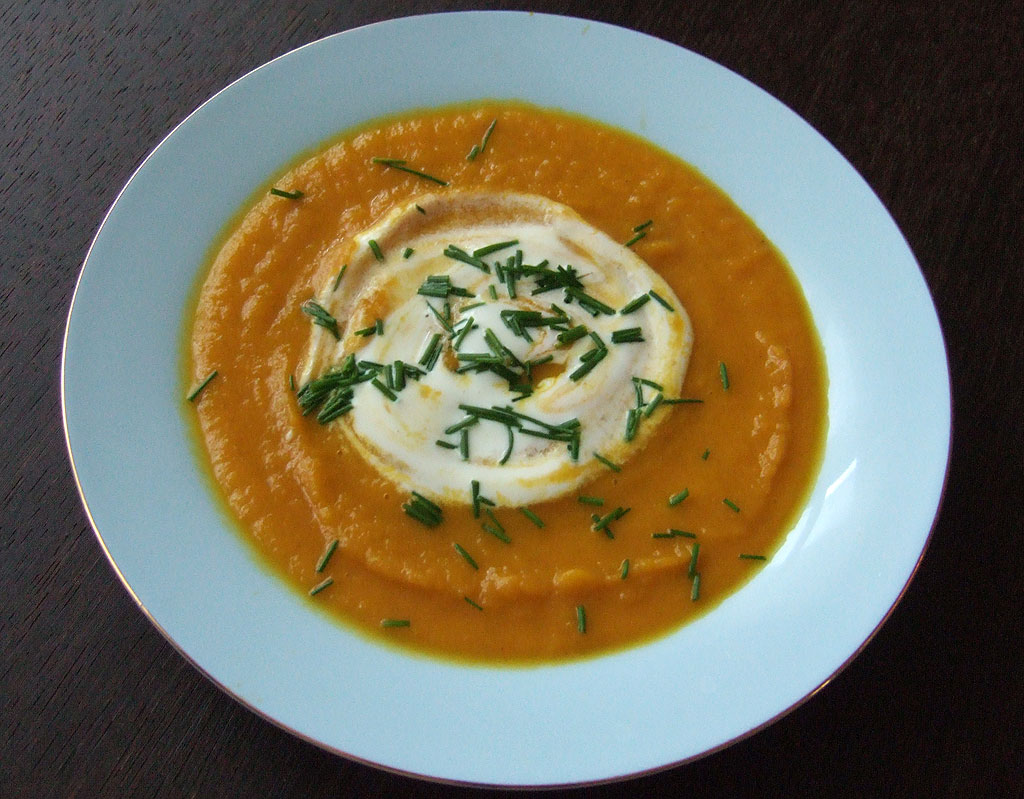 Carrot and maple syrup soup