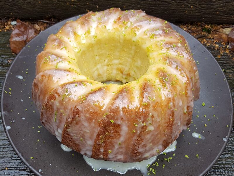 Lime and yogurt bundt cake