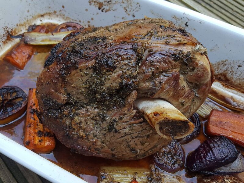 Mediterranean roasted lamb