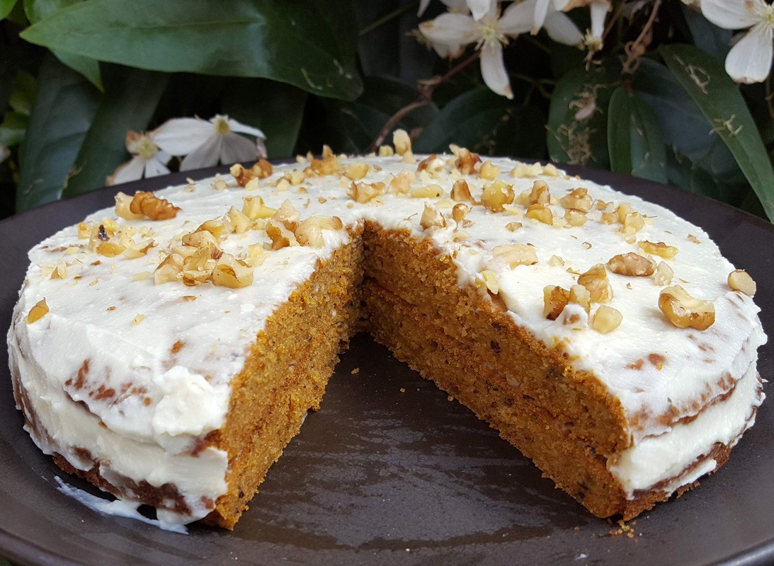 Vegan, gluten-free carrot cake