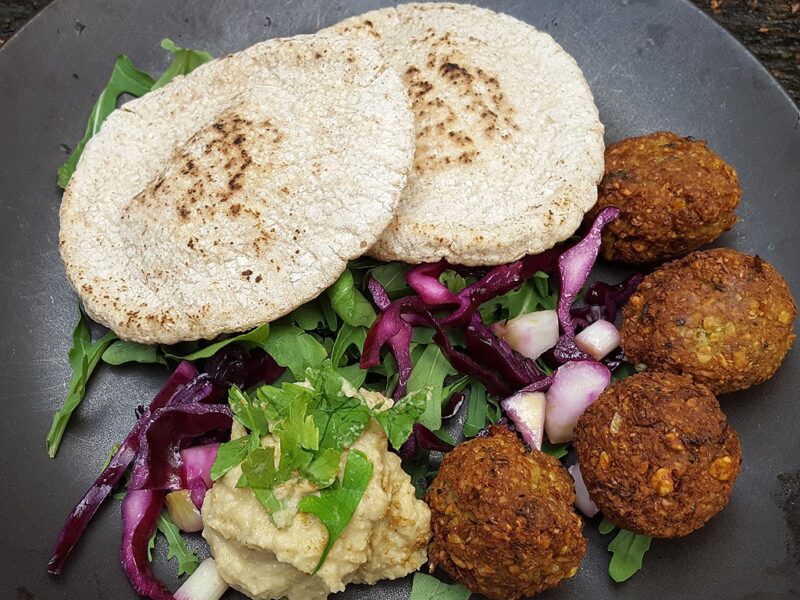 Aubergine Falafel