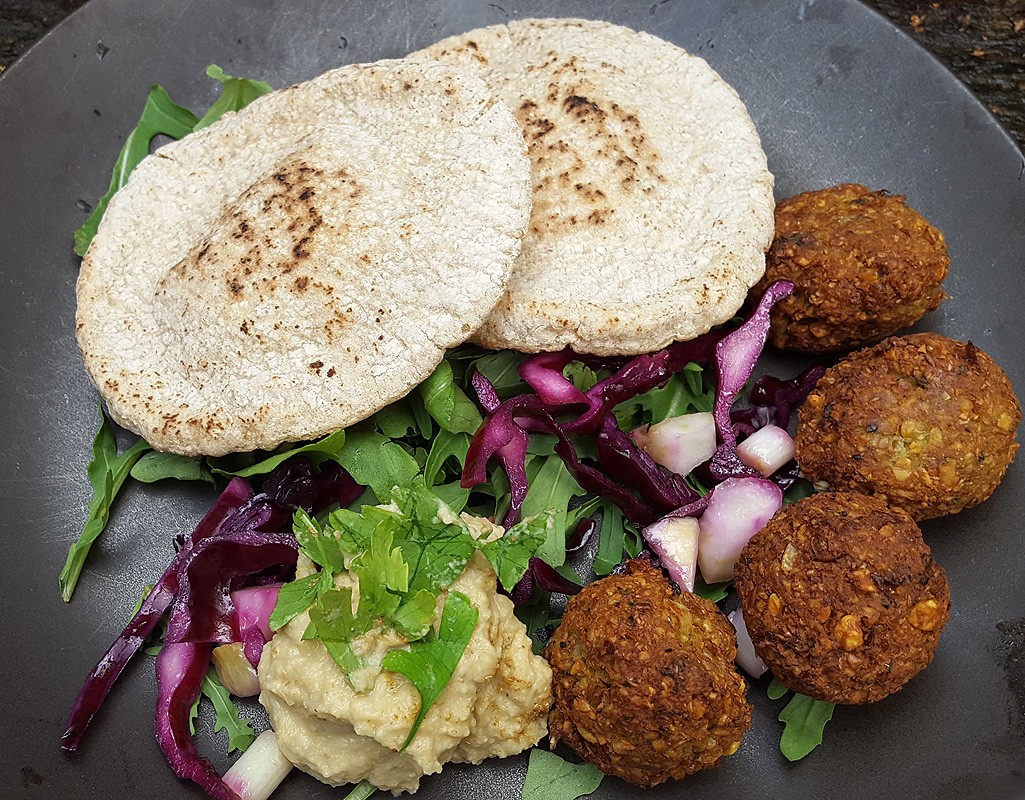 Aubergine Falafel