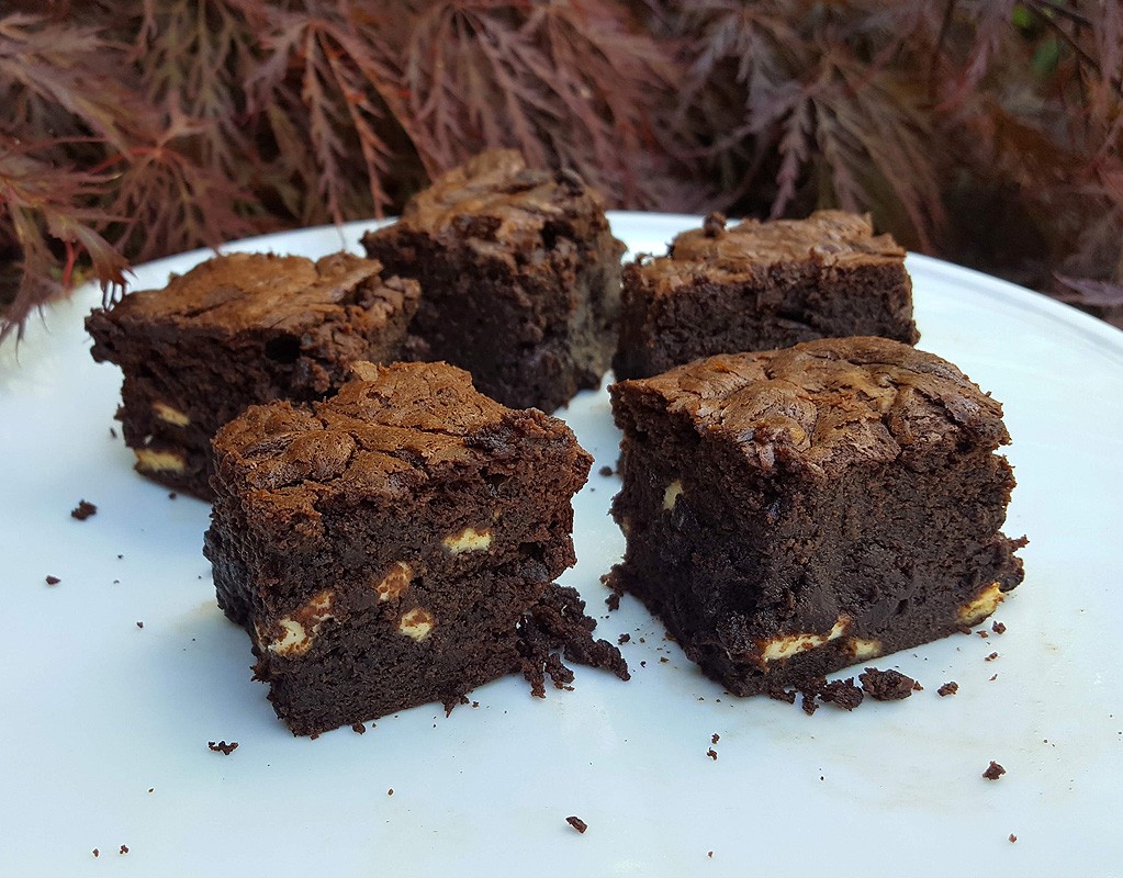 Double chocolate brownies