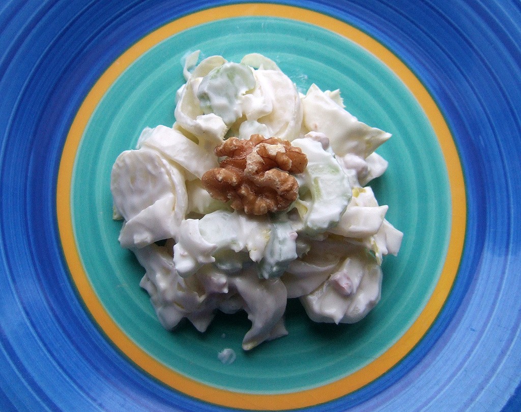 Creamy chicory and celery slaw