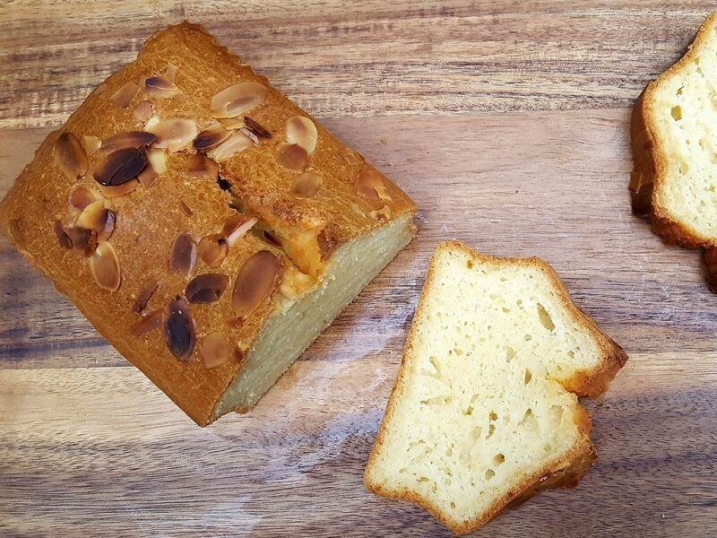 Gluten and dairy free almond pound cake