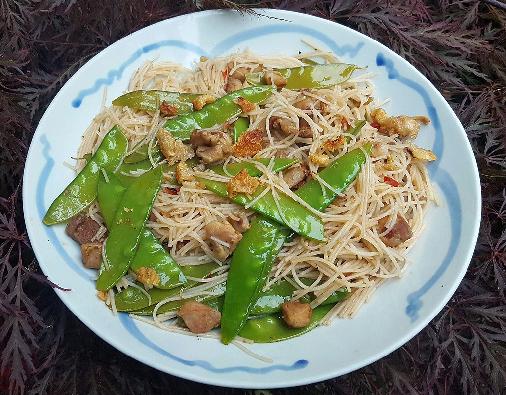 Sweet and sour chicken noodles