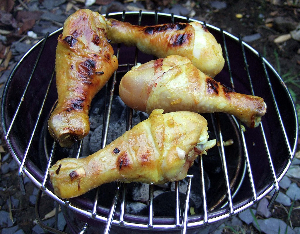 Asian-style BBQ drumsticks