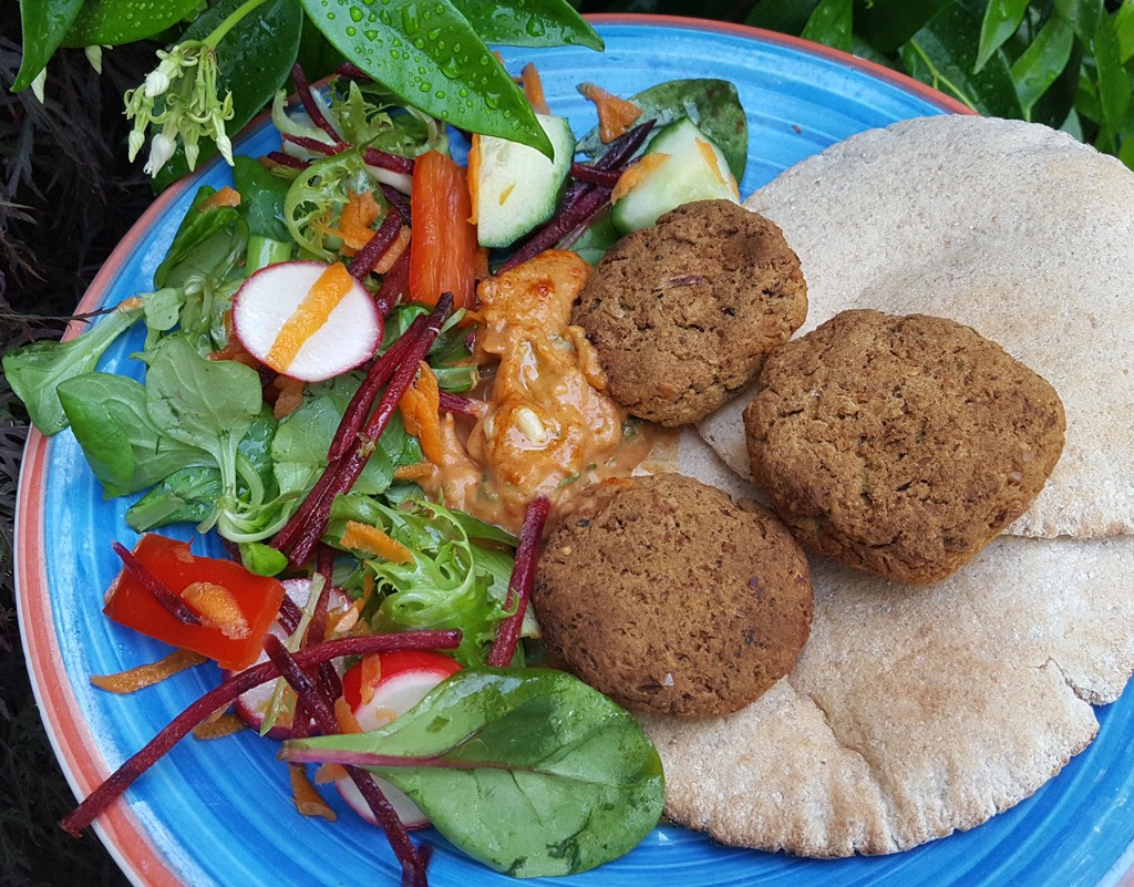 Baked falafels