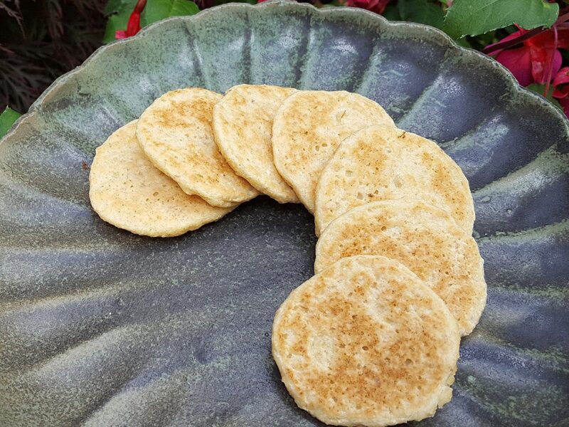 Coconut and oat pancakes