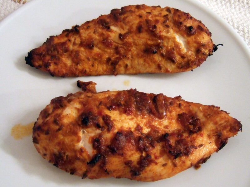 Grilled Harissa chicken