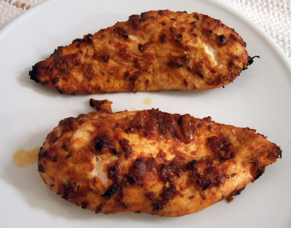 Grilled Harissa chicken