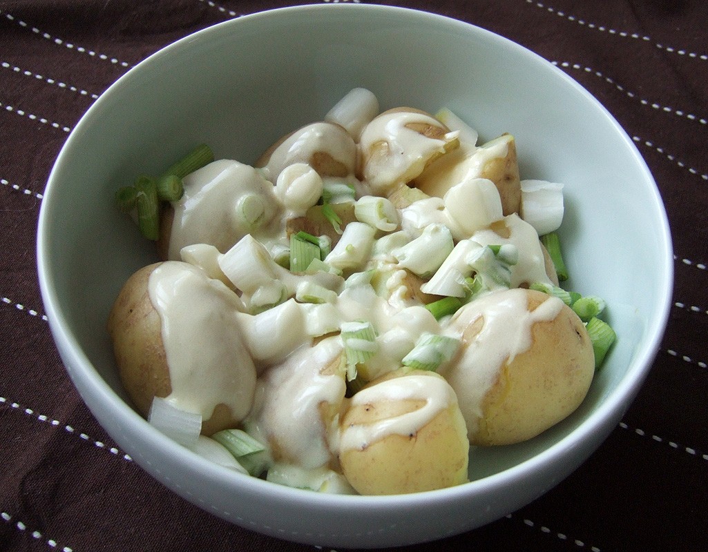 Light creamy potato salad