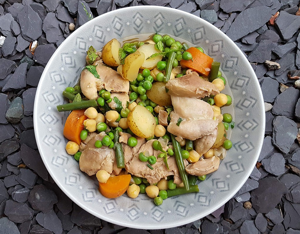 Mediterranean chicken and vegetable stew