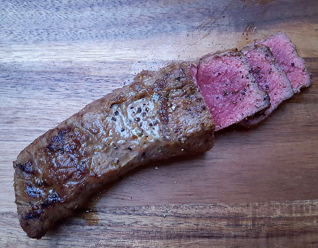 Grilled flat iron steak