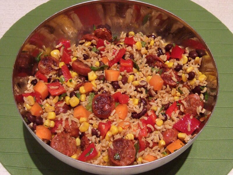 Mexican Chorizo and rice salad