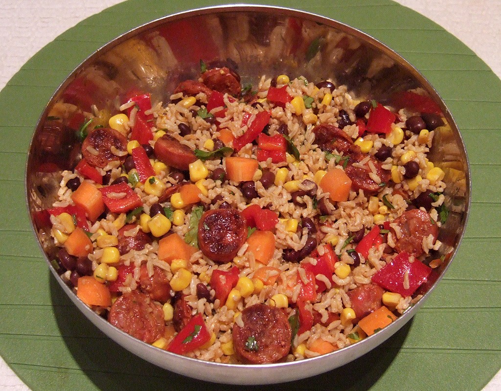 Mexican Chorizo and rice salad