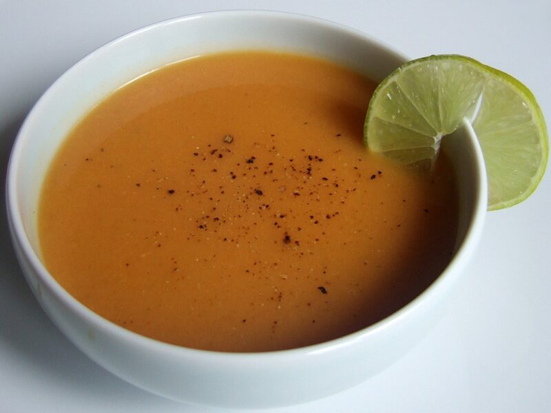 Sweet potato and pear soup