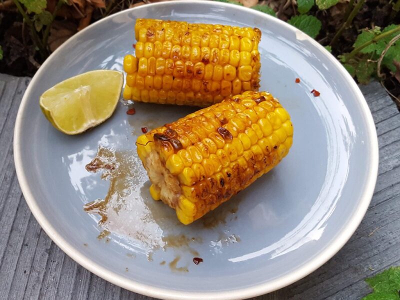 Teriyaki corn on the cob