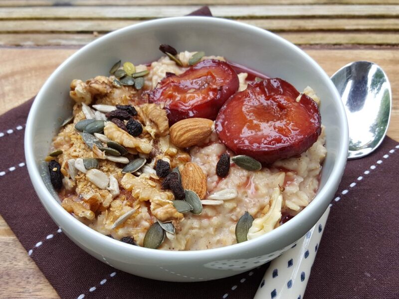 Autumnal vegan porridge