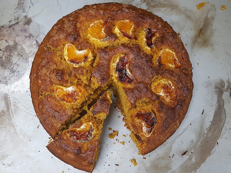 Spiced mandarin and carrot cake