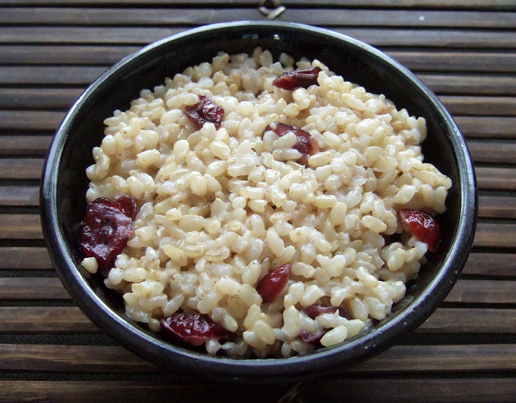 Vegan coconut rice pudding