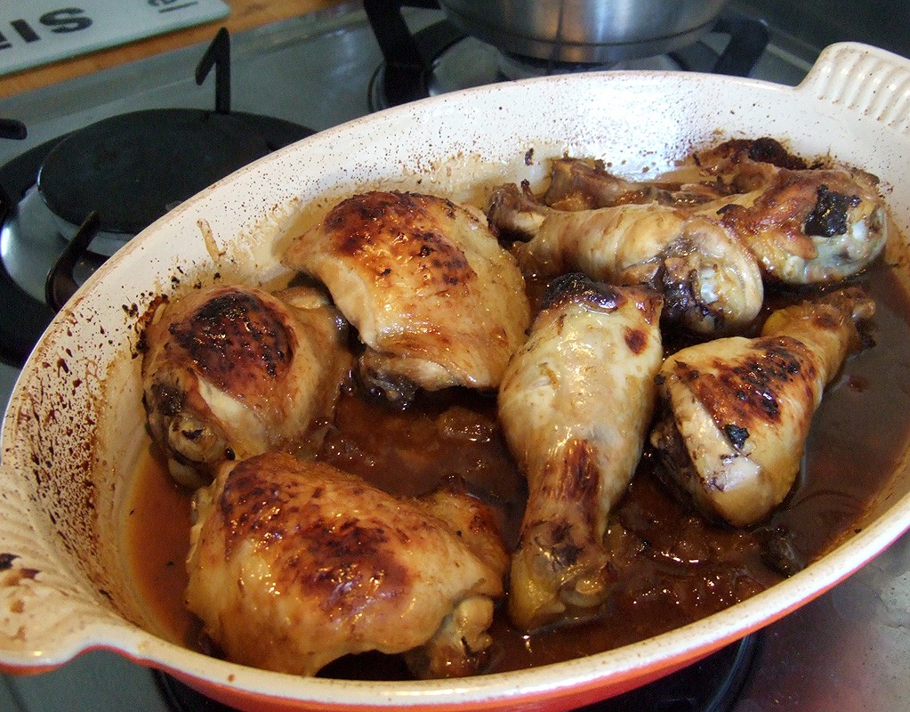 Ginger and honey glazed chicken