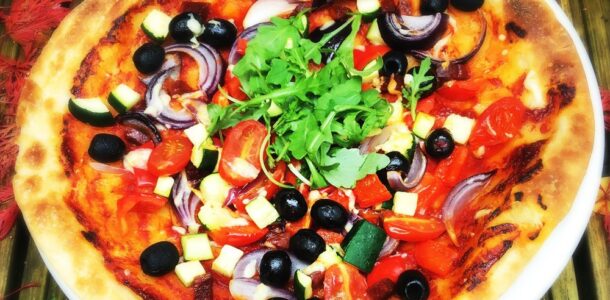 Vegan and gluten-free pizza