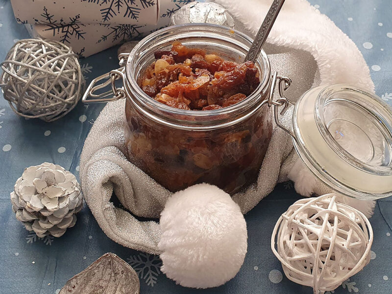 Almond and peach mincemeat