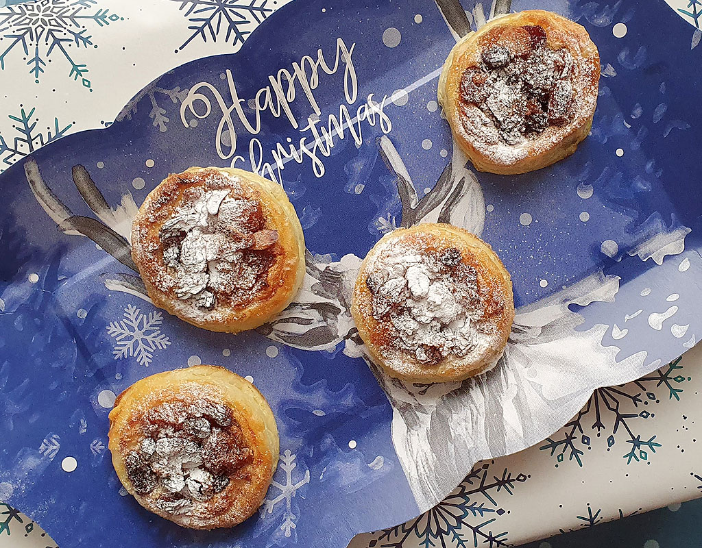 Mincemeat and Frangipane puff tartlets