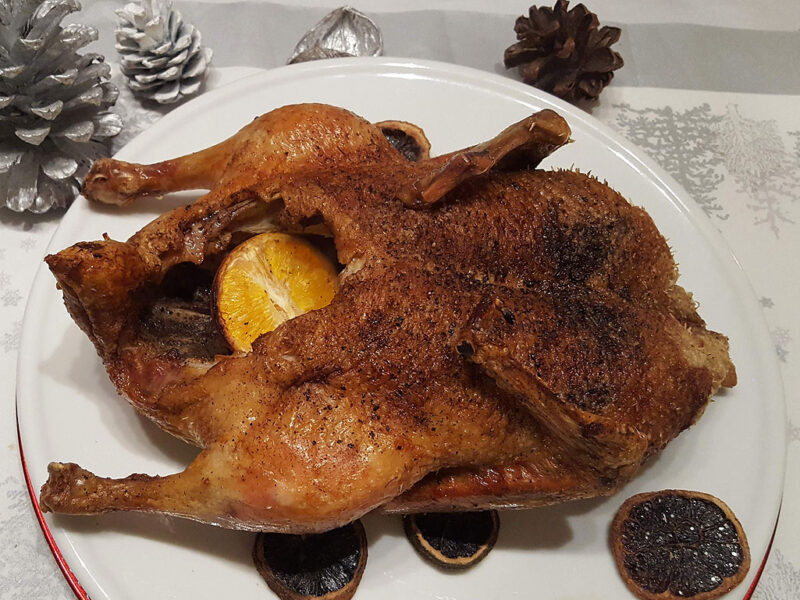 Roasted duck with mandarin