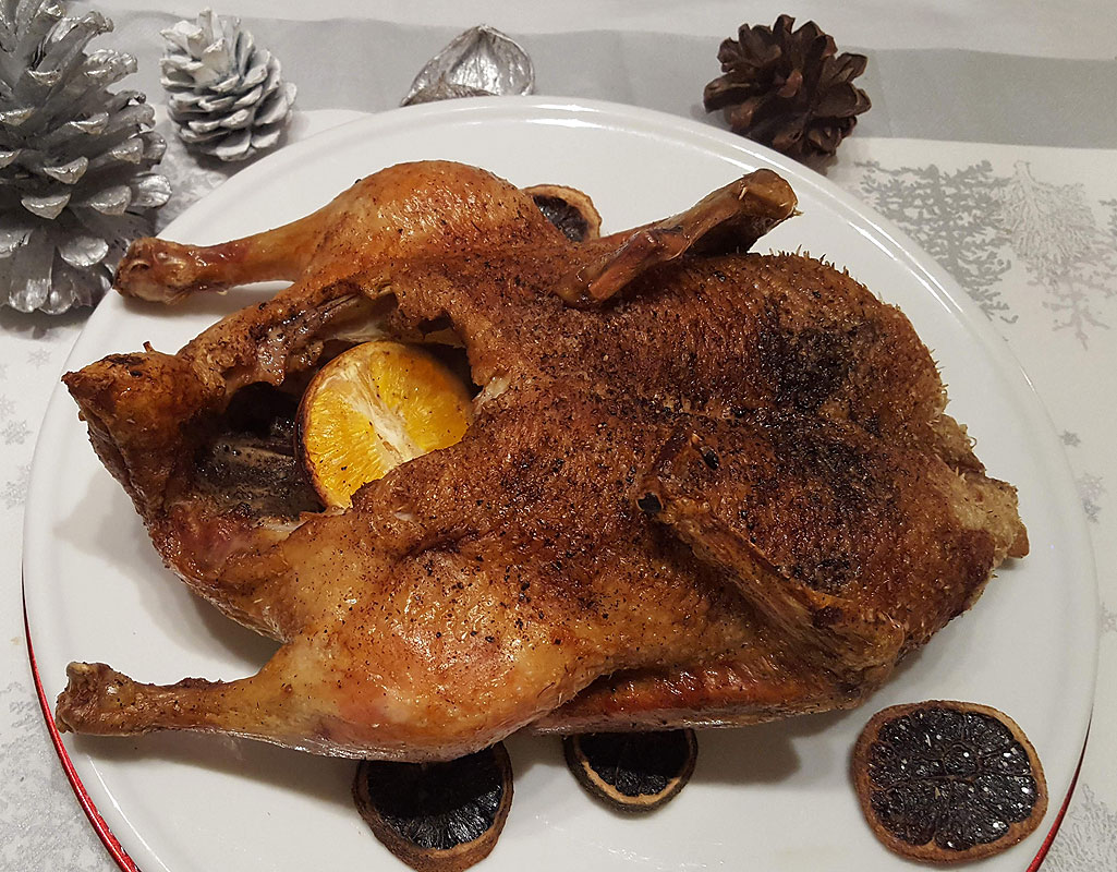 Roasted duck with mandarin