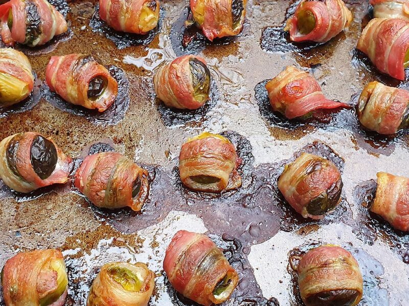 Bacon wrapped Brussels sprouts