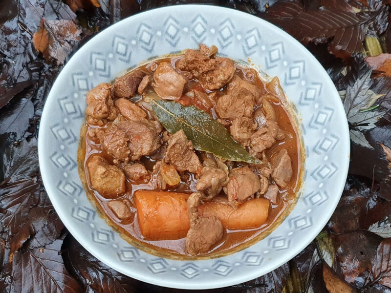 Mixed game meat goulash