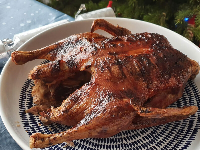 Slow roasted duck with orange & honey glaze